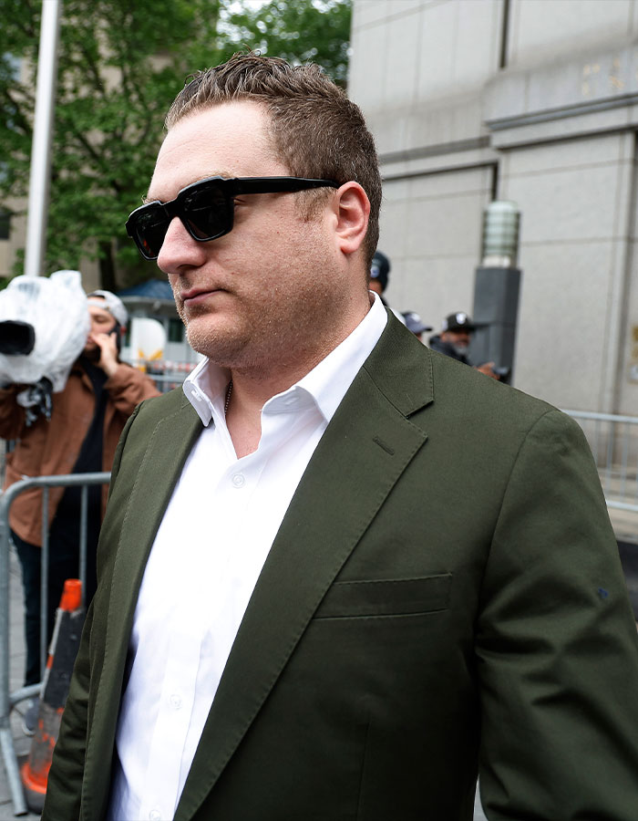 Man in sunglasses and green blazer outside courthouse, related to Diddy’s revolting eating habits revealed by former staff. Man in sunglasses and green blazer outside courthouse, related to Diddy’s revolting eating habits revealed by former staff.