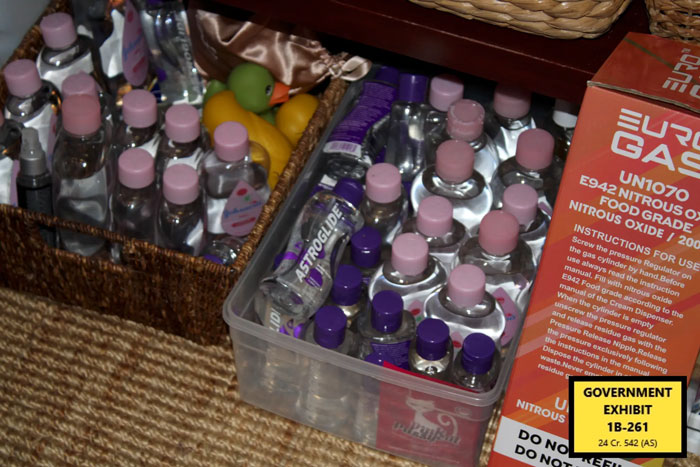 Plastic bottles and nitrous oxide canisters displayed as disturbing items found in Miami mansion during Diddy trial raid. Plastic bottles and nitrous oxide canisters displayed as disturbing items found in Miami mansion during Diddy trial raid.
