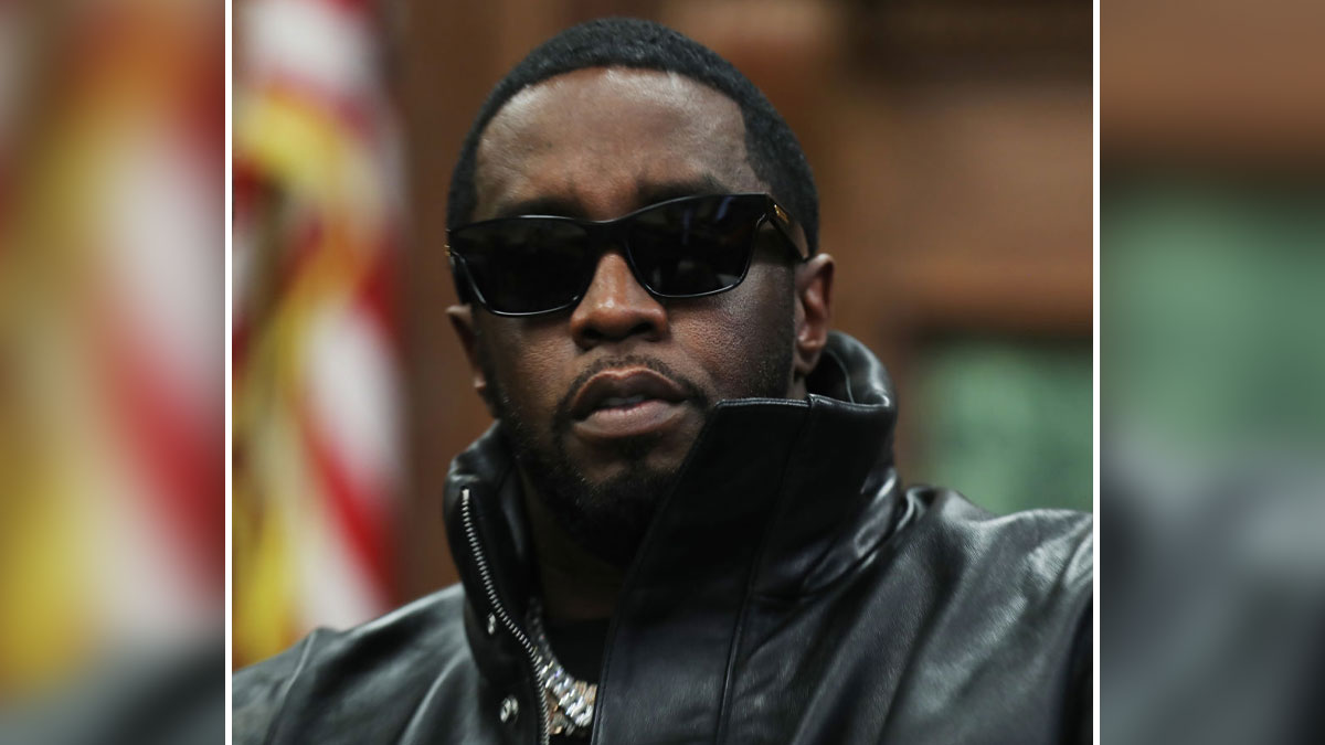 Diddy wearing sunglasses and leather jacket, highlighting Diddyu2019s net worth and legal trouble affecting his empire.