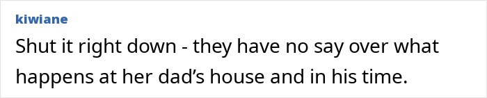 Comment expressing frustration about grandparents wanting ex-in-laws to stop giving money due to jealousy. Comment expressing frustration about grandparents wanting ex-in-laws to stop giving money due to jealousy.