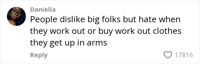 Comment highlighting backlash against the claim that people 200 lbs and over should not do Pilates. Comment highlighting backlash against the claim that people 200 lbs and over should not do Pilates.
