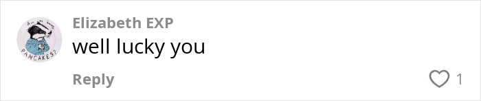 Comment reading well lucky you on a social media post related to Meghan Markle's note to flight attendant going viral. Comment reading well lucky you on a social media post related to Meghan Markle's note to flight attendant going viral.