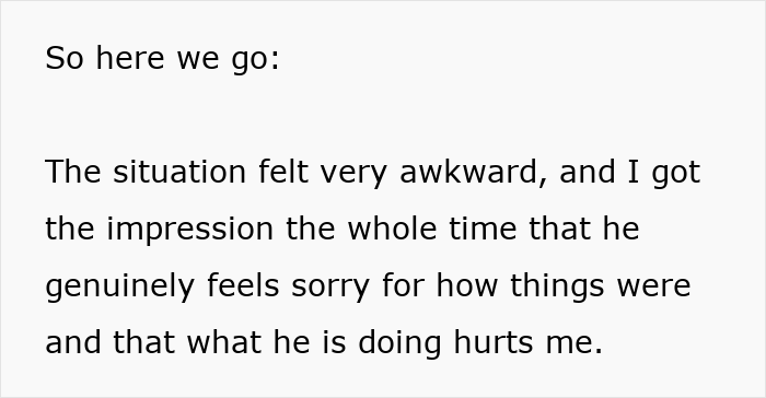 Alt text: Text excerpt describing awkward feelings after woman's husband leaves her when hit on for the first time Alt text: Text excerpt describing awkward feelings after woman's husband leaves her when hit on for the first time