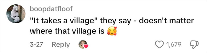 Screenshot of a social media comment about community support showing appreciation after Japanese waitress helps traveling mom and dad. Screenshot of a social media comment about community support showing appreciation after Japanese waitress helps traveling mom and dad.