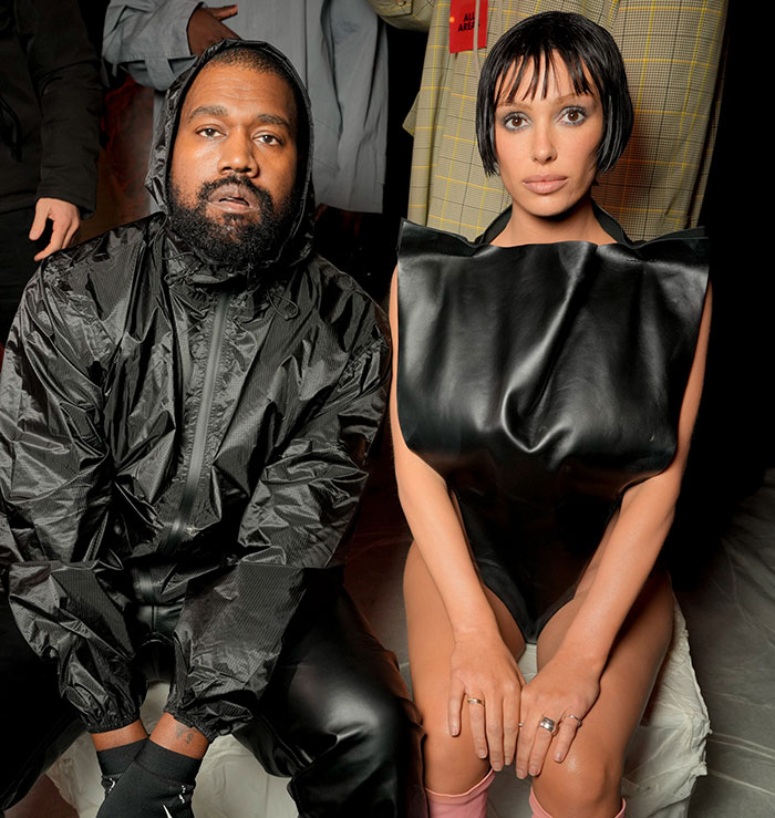 Bianca Censori posing in edgy black outfit while public calls for arrest over alleged public indecency incident. Bianca Censori posing in edgy black outfit while public calls for arrest over alleged public indecency incident.