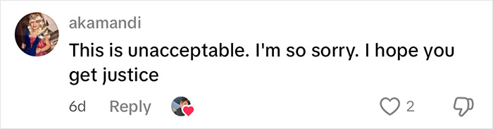 Comment on social media expressing support and hope for justice for the lesbian who was beaten unconscious for using McDonald's bathroom. Comment on social media expressing support and hope for justice for the lesbian who was beaten unconscious for using McDonald's bathroom.