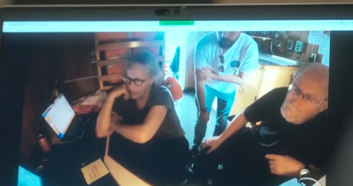 OceanGate CEO’s wife with a chilling reaction watching events related to the implosion in a tense documentary scene. OceanGate CEO’s wife with a chilling reaction watching events related to the implosion in a tense documentary scene.