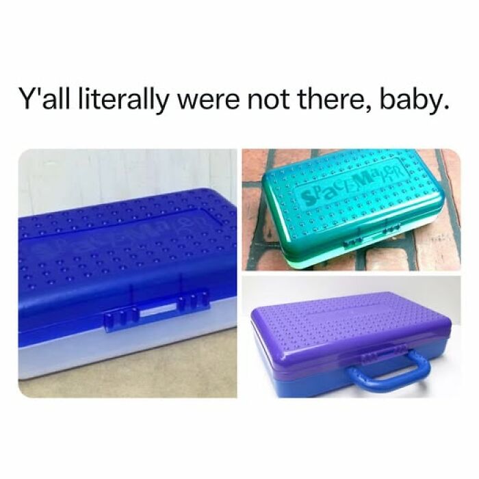 Nostalgic plastic Spacemaker lunchboxes from the good old days, evoking memories of childhood and school lunches.