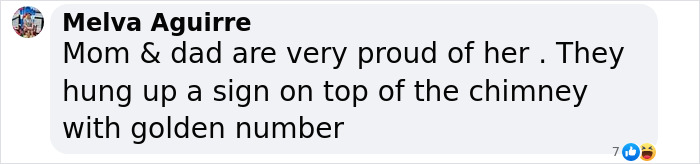Comment by Melva Aguirre praising parents' pride, related to an adult content creator's hospital encounter story. Comment by Melva Aguirre praising parents' pride, related to an adult content creator's hospital encounter story.