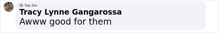 Tracy Lynne Gangarossa commenting with a heart emoji on a social media post about talent and beach walk. Tracy Lynne Gangarossa commenting with a heart emoji on a social media post about talent and beach walk.