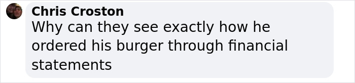 Comment from Chris Croston questioning how former staff uncovered Diddy’s disgusting eating habits through financial statements. Comment from Chris Croston questioning how former staff uncovered Diddy’s disgusting eating habits through financial statements.