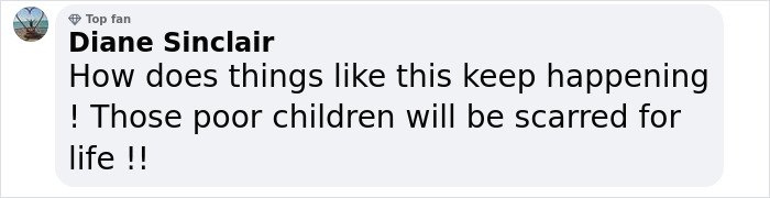 Comment from Diane Sinclair expressing concern for three children rescued after COVID-paranoid parents trapped them indoors for years. Comment from Diane Sinclair expressing concern for three children rescued after COVID-paranoid parents trapped them indoors for years.