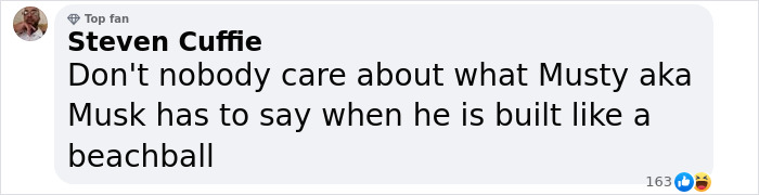 Comment on Elon Musk’s reaction to Taylor Swift body-shaming post, expressing criticism and dismissal. Comment on Elon Musk’s reaction to Taylor Swift body-shaming post, expressing criticism and dismissal.