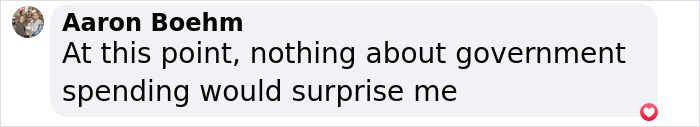Comment by Aaron Boehm expressing skepticism about government spending, related to $21 trillion underground city claims. Comment by Aaron Boehm expressing skepticism about government spending, related to $21 trillion underground city claims.