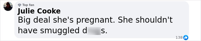 Screenshot of a social media comment about a teen who went missing in Thailand and shows up allegedly pregnant after smuggling accusations. Screenshot of a social media comment about a teen who went missing in Thailand and shows up allegedly pregnant after smuggling accusations.