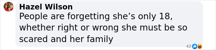 Comment by Hazel Wilson expressing concern for teen who went missing in Thailand and her family’s fear. Comment by Hazel Wilson expressing concern for teen who went missing in Thailand and her family’s fear.
