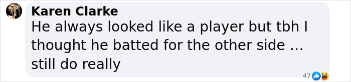 Facebook comment by Karen Clarke discussing betrayal and relationship doubts related to Deborra-Lee Furness and Hugh Jackman. Facebook comment by Karen Clarke discussing betrayal and relationship doubts related to Deborra-Lee Furness and Hugh Jackman.