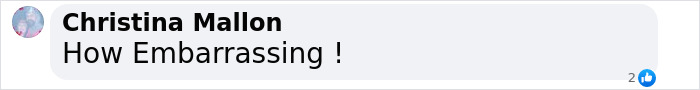 Facebook comment saying how embarrassing in response to traumatic brawl erupting between parents at kindergarten graduation. Facebook comment saying how embarrassing in response to traumatic brawl erupting between parents at kindergarten graduation.