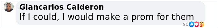 Comment by Giancarlos Calderon showing support related to teen girl expelled from Christian school over her trans prom date debate. Comment by Giancarlos Calderon showing support related to teen girl expelled from Christian school over her trans prom date debate.