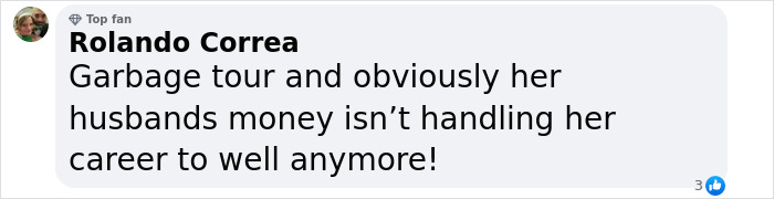 Fan comment expressing concern over dangerous malfunction at Beyoncé's show impacting her career handling. Fan comment expressing concern over dangerous malfunction at Beyoncé's show impacting her career handling.