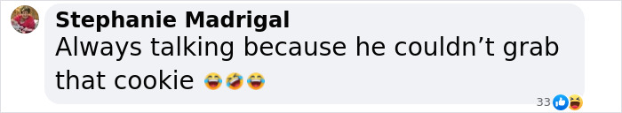 Screenshot of a social media comment by Stephanie Madrigal reacting with laughing emojis to a discussion about Trump and Taylor Swift. Screenshot of a social media comment by Stephanie Madrigal reacting with laughing emojis to a discussion about Trump and Taylor Swift.