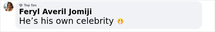 Comment by Feryl Averil Jomiji saying he’s his own celebrity with a shocked face emoji discussing a vlog recording incident. Comment by Feryl Averil Jomiji saying he’s his own celebrity with a shocked face emoji discussing a vlog recording incident.