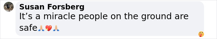 Comment saying it’s a miracle people on the ground are safe after famous drummer’s San Diego plane crash incident. Comment saying it’s a miracle people on the ground are safe after famous drummer’s San Diego plane crash incident.