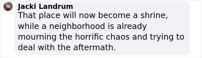 Comment by Jacki Landrum mourning the aftermath of a San Diego plane crash involving a famous drummer. Comment by Jacki Landrum mourning the aftermath of a San Diego plane crash involving a famous drummer.