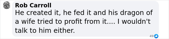 Comment by Rob Carroll expressing refusal to speak, related to Prince Harry and King Charles’ strained communication.