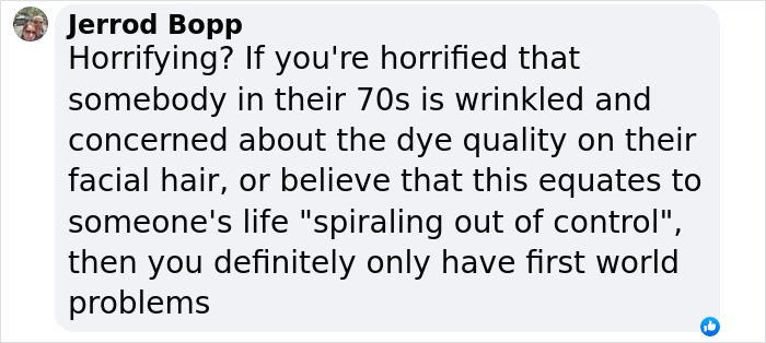 Comment by Jerrod Bopp discussing views on aging and perceptions of Hulk Hogan’s eyes and personal life at 71. Comment by Jerrod Bopp discussing views on aging and perceptions of Hulk Hogan’s eyes and personal life at 71.