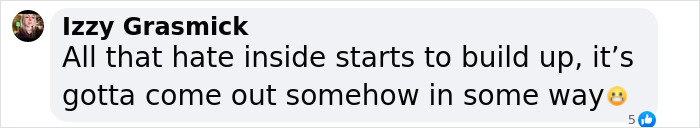 Screenshot of a Facebook comment by Izzy Grasmick expressing frustration and emotional struggle. Screenshot of a Facebook comment by Izzy Grasmick expressing frustration and emotional struggle.