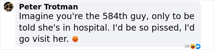 Comment on social media about adult content creator bleeding and hospital update after extreme encounter with many men. Comment on social media about adult content creator bleeding and hospital update after extreme encounter with many men.