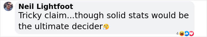 Commenter Neil Lightfoot questioning claim about women committing domestic violence as much as men in a heated online debate. Commenter Neil Lightfoot questioning claim about women committing domestic violence as much as men in a heated online debate.