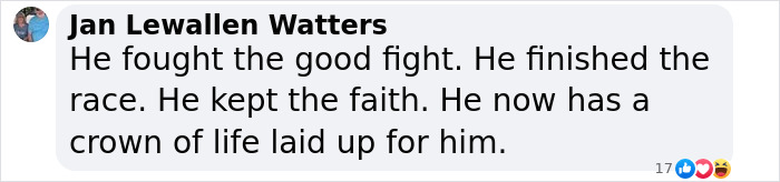 Comment by Jan Lewallen Watters reflecting on Phil Robertson's faith and legacy after his passing at 79 following a health battle Comment by Jan Lewallen Watters reflecting on Phil Robertson's faith and legacy after his passing at 79 following a health battle