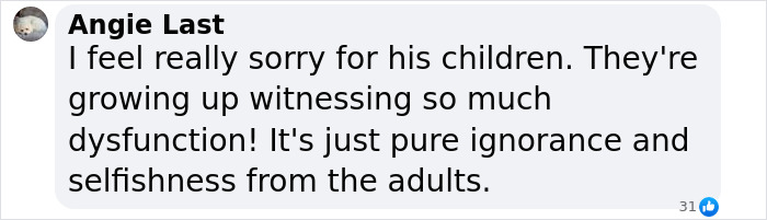 Comment expressing sympathy for Kanye West's children amid family dysfunction and adult selfishness. Comment expressing sympathy for Kanye West's children amid family dysfunction and adult selfishness.