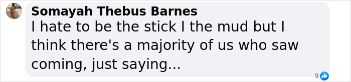 Comment by Somayah Thebus Barnes expressing an opinion on the journey of betrayal and divorce filing. Comment by Somayah Thebus Barnes expressing an opinion on the journey of betrayal and divorce filing.