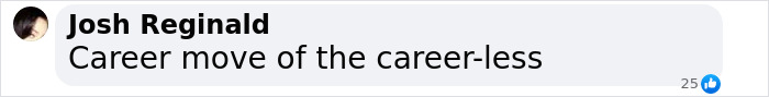 Comment on social media by Josh Reginald criticizing a career move, highlighting public reaction to Lorde's new topless video controversy. Comment on social media by Josh Reginald criticizing a career move, highlighting public reaction to Lorde's new topless video controversy.
