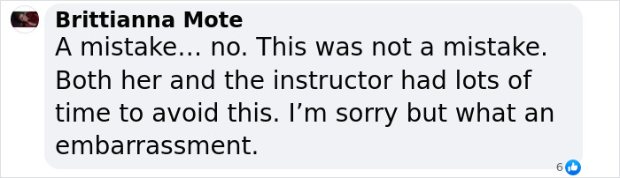 Comment by Brittlianna Mote criticizing a pilot and instructor before a horrific DC plane crash discussion. Comment by Brittlianna Mote criticizing a pilot and instructor before a horrific DC plane crash discussion.