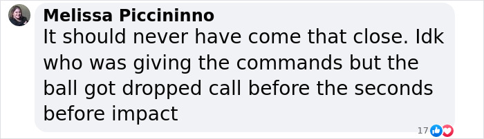 Comment from Melissa Piccininno discussing the moments before a horrific DC plane crash involving an army pilot. Comment from Melissa Piccininno discussing the moments before a horrific DC plane crash involving an army pilot.