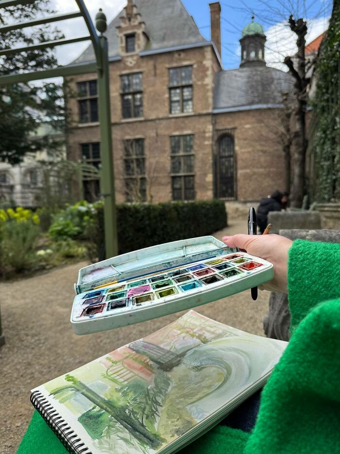 I Paint Watercolors In The Garden Of Rubens’ House In Antwerp, Here's My Dreamy Encounter With History I Paint Watercolors In The Garden Of Rubens’ House In Antwerp, Here's My Dreamy Encounter With History