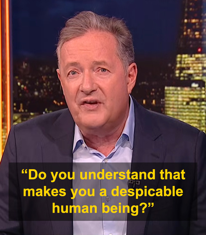 Male news commentator in suit speaking against a city nightscape backdrop about trad-wife influencer defense. Male news commentator in suit speaking against a city nightscape backdrop about trad-wife influencer defense.