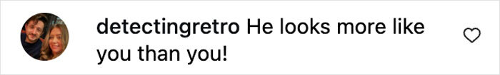 Comment reading He looks more like you than you from a social media post about Prison Break star Dominic Purcell’s new look.