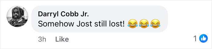 Screenshot of a social media comment by Darryl Cobb Jr. reacting humorously to Scarlett Johansson and husband’s 'SNL' roast beef joke. Screenshot of a social media comment by Darryl Cobb Jr. reacting humorously to Scarlett Johansson and husband’s 'SNL' roast beef joke.