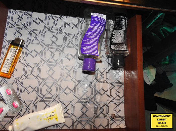 Photo showing personal care items and medicine inside a drawer, related to how Diddy prepared for Freak Off. Photo showing personal care items and medicine inside a drawer, related to how Diddy prepared for Freak Off.