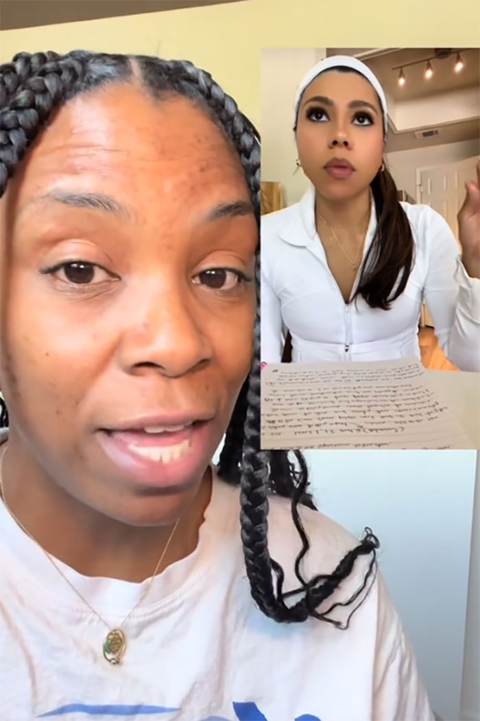 Two women having a video conversation discussing people 200 lbs and over doing Pilates in a home setting. Two women having a video conversation discussing people 200 lbs and over doing Pilates in a home setting.