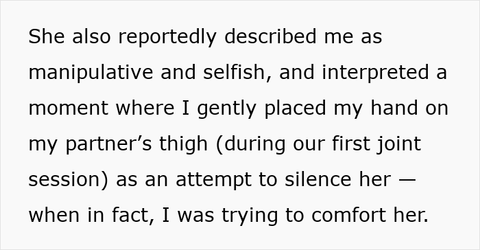 Couple discussing relationship struggles in therapy, feeling attacked and misunderstood during a joint counseling session. Couple discussing relationship struggles in therapy, feeling attacked and misunderstood during a joint counseling session.