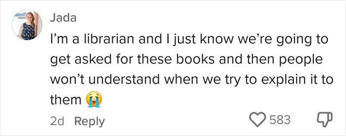 Comment from librarian named Jada worried about 2025 summer reading list and nonexistent books causing confusion. Comment from librarian named Jada worried about 2025 summer reading list and nonexistent books causing confusion.