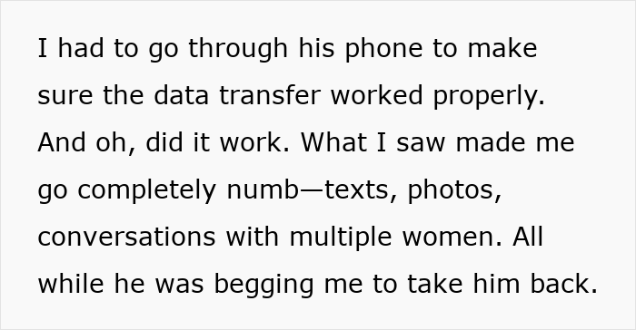 Screenshot of a woman transferring ex’s phone data and discovering cheating evidence in texts and photos. Screenshot of a woman transferring ex’s phone data and discovering cheating evidence in texts and photos.