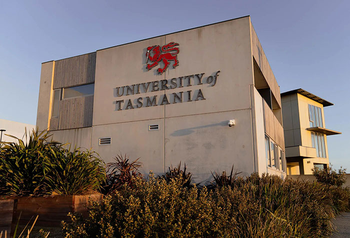 University of Tasmania building at sunset, related to fiery debate on women and men committing domestic violence equally University of Tasmania building at sunset, related to fiery debate on women and men committing domestic violence equally