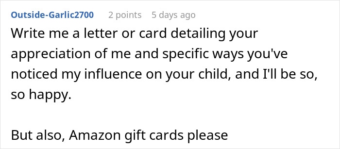 Reddit comment requesting a letter of appreciation and mentioning Amazon gift cards during Teacher Appreciation Week deals. Reddit comment requesting a letter of appreciation and mentioning Amazon gift cards during Teacher Appreciation Week deals.